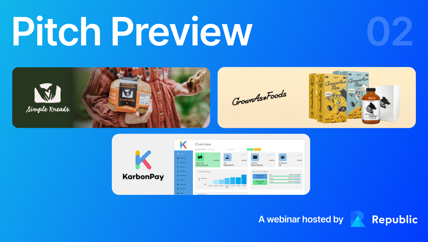 Pitch Preview: A First Look at new Republic Companies